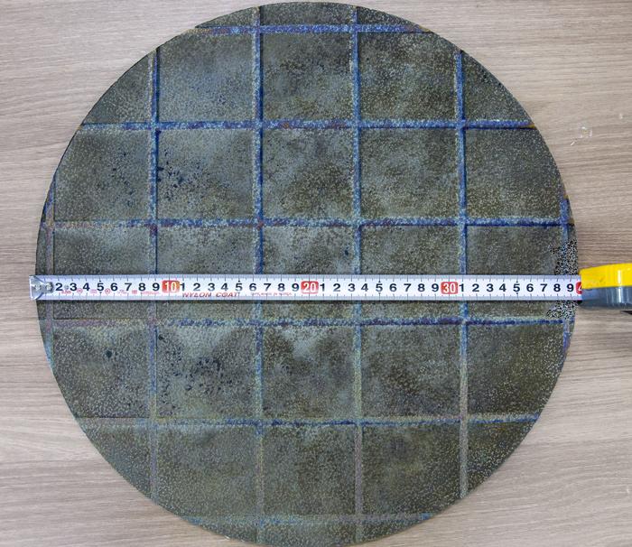 [Photo 3] A large-area electrode incorporating the newly developed catalyst