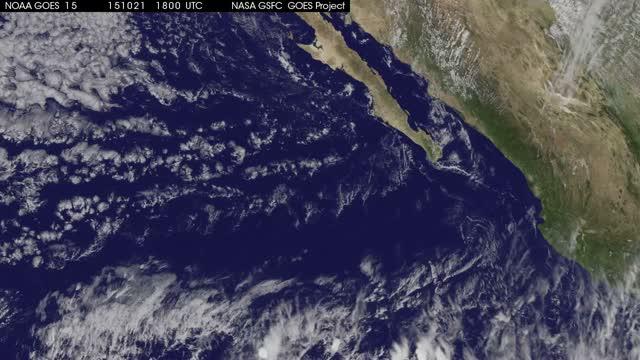 GOES Animation of Hurricane Patricia