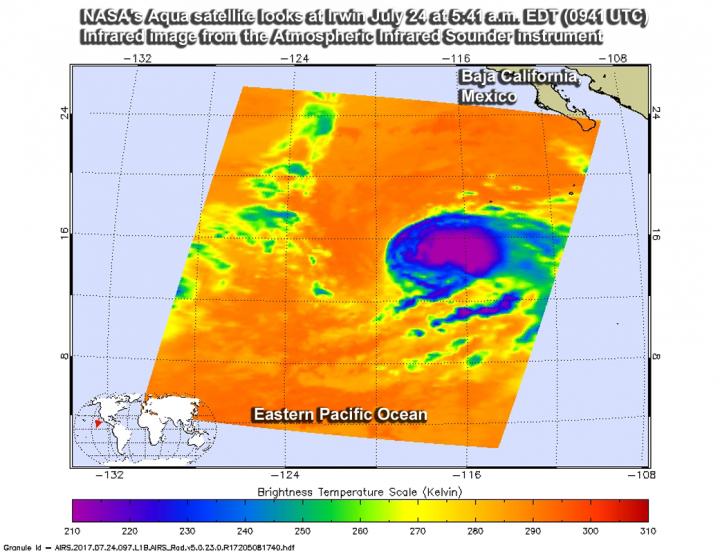 AIRS image of Irwin