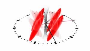 Supersolid spins into synchrony