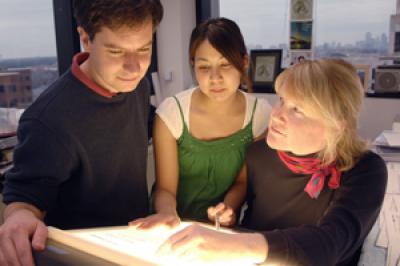Dr. David Corey, Rosalyn Ram and  Dr. Bethany Janowski