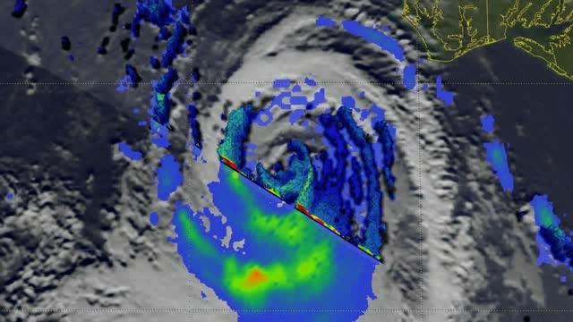 3-D View of Maria Precipitation