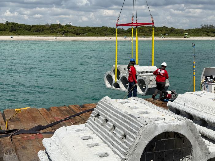 University of Miami researchers and collaborators expand hybrid reef project off Miami Beach