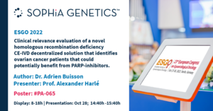 New data presented at ESGO showcases clinical relevance of SOPHiA DDM Dx HRD solution — Eurekalert.org