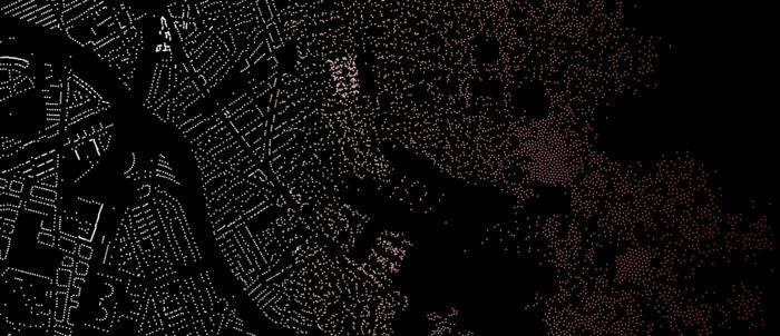 Danish scientists find surprising insights into how mobility patterns are influenced by the shape of landmasses, lakes, rivers, and the placement of buildings, roadways, and cities.