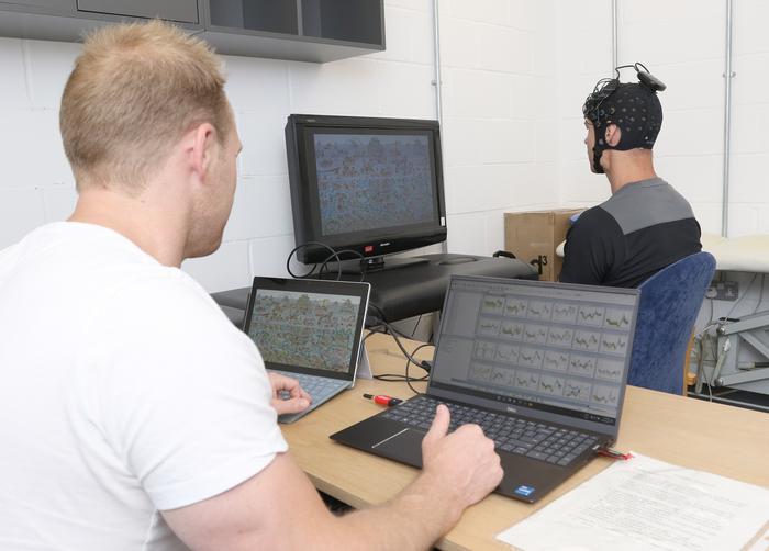 A player's brain is examined