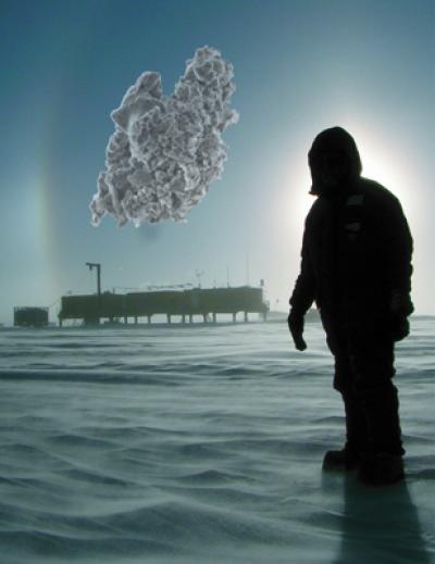 Cosmic Dust in Terrestrial Ice