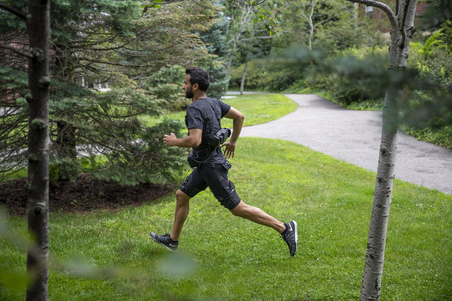 A Step Forward in Wearable Robotics: Exosuit Assists with Both Walking and Running (4 of 5)