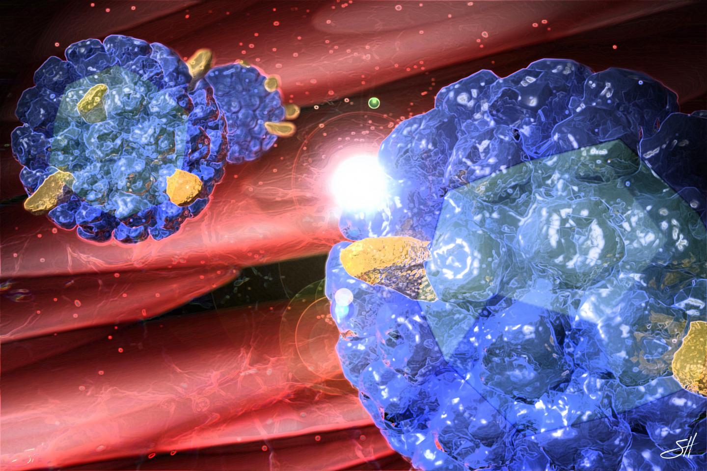 Artist Recreation of Virus-Like Particles