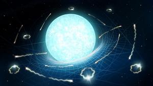 Evaporating neutron star