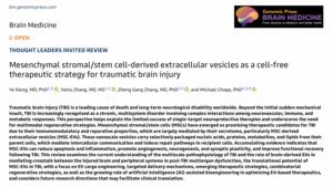 Mesenchymal stromal/stem cell-derived extracellular vesicles as a cell-free therapeutic strategy for traumatic brain injury