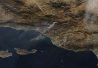 Aqua Image of Thomas Fire from Dec. 17, 2017