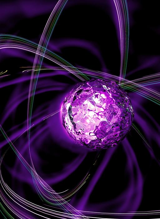 Artistic rendering of string breaking