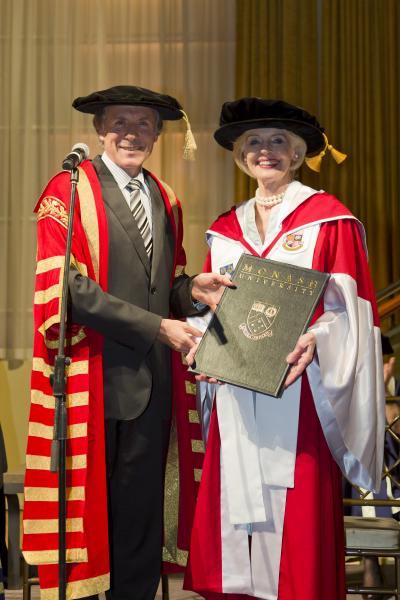 Chancellor Alan Finkel with the Honourable Quentin Bryce AD CVO
