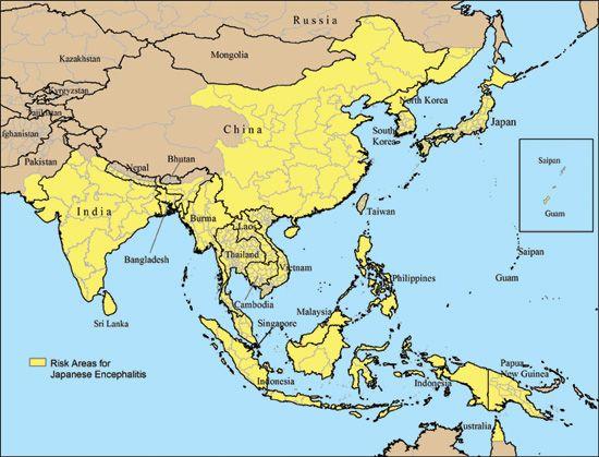 The Geographic Distribution of Japanese Encephalitis