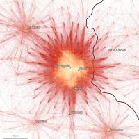 Tract-to-Tract Commutes of 80km/50miles or Less in Minneapolis-St. Paul