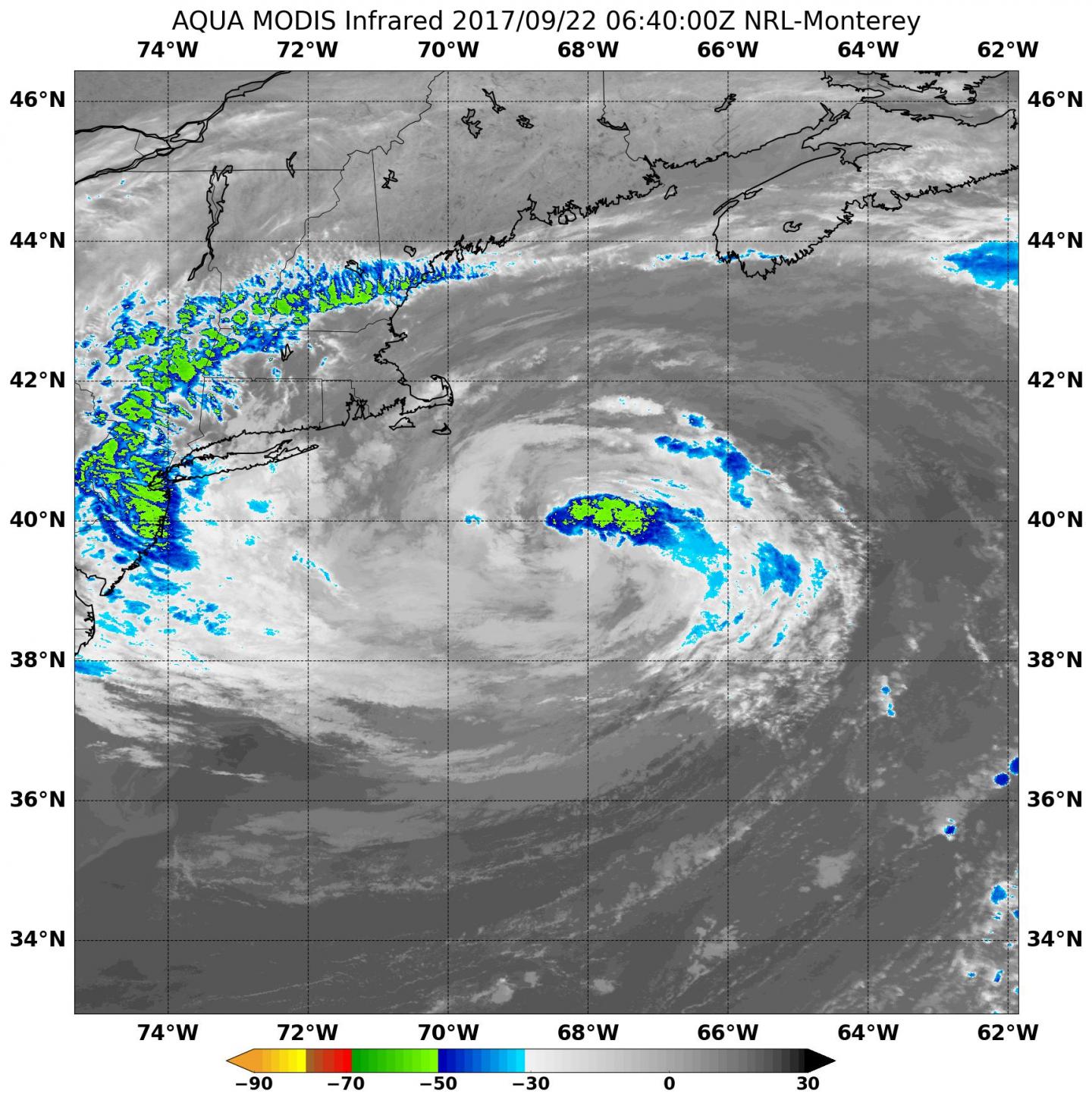 Aqua Infrared Image of Jose