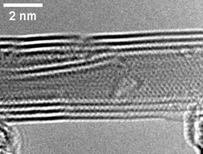electron microscopy movies of the selenium nanowire extrusion filmed in real time.
