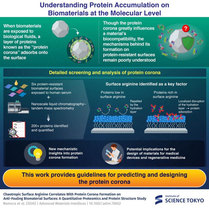 In-depth analysis of protein corona on anti-fouling surfaces