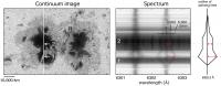 Snapshot of the Sunspot with the Strongest Magnetic Field and Its Spectrum
