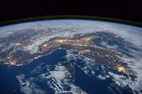 Space Station Flyover of the Mediterranean