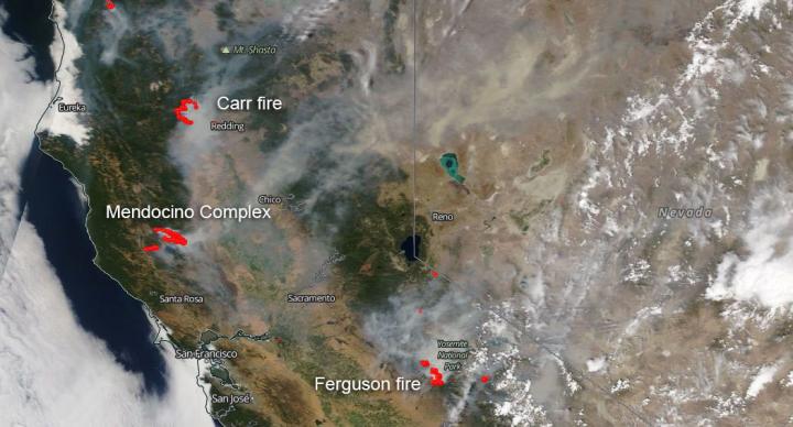 Trio of Deadly Fires Continue to Plague Northern California