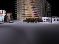 Fleeing Crowd