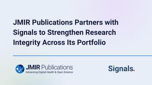 JMIR Publications Partners with Signals to Strengthen Research Integrity Across Its Portfolio