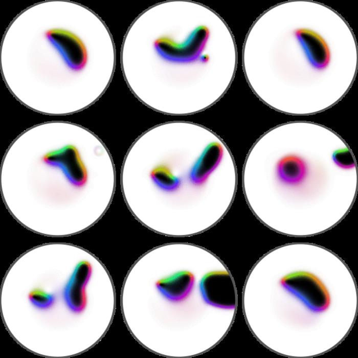 Simulated snapshots