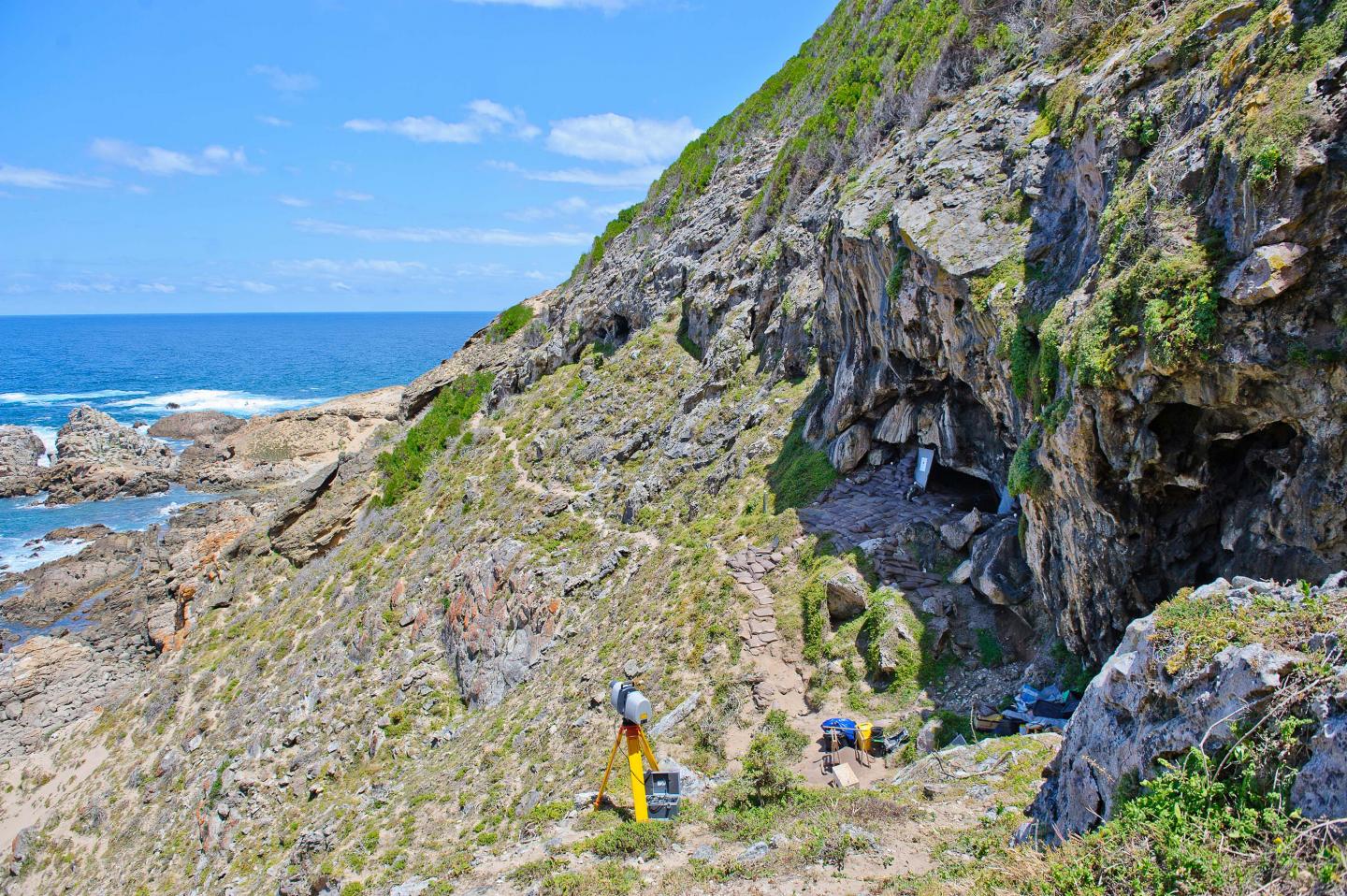 Outside Blombos Cave