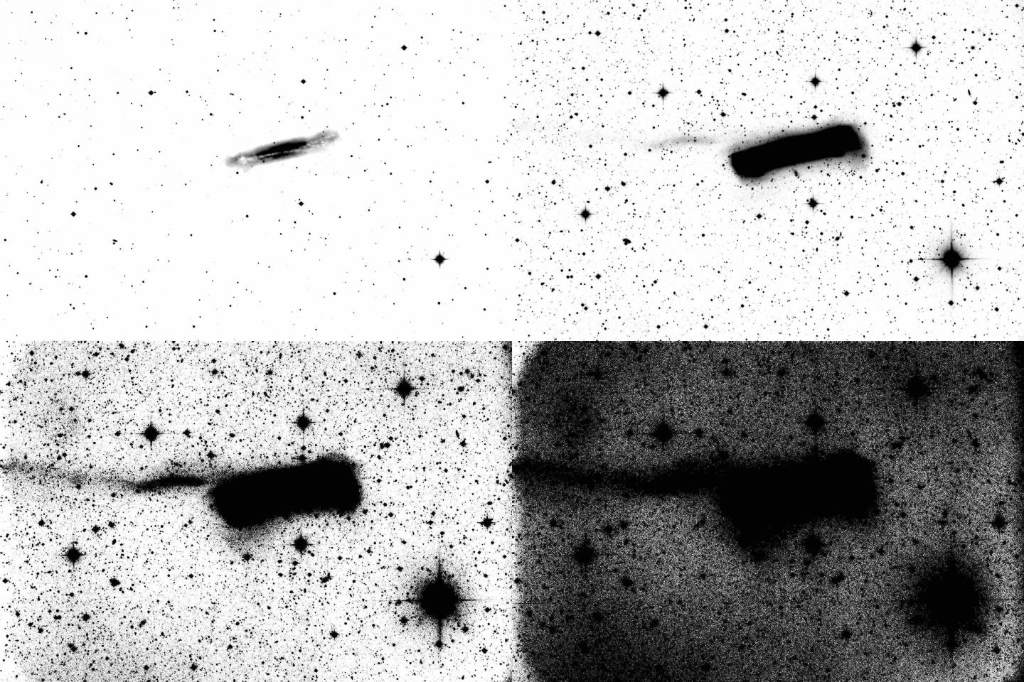 Images of the Nearby Edge-On Spiral Galaxy NGC 3628
