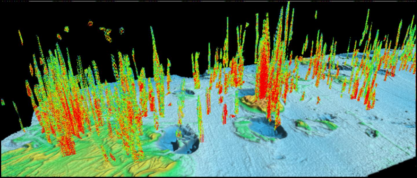 Craters and Methane Flares