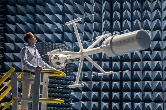 Large Antenna in Testing Chamber