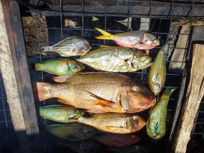 Smoked reef fish