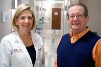 Dr. Kathryn Colby and Eric Thorp in the University of Chicago Eye Clinic (2 of 2)