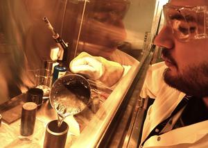 In the lab