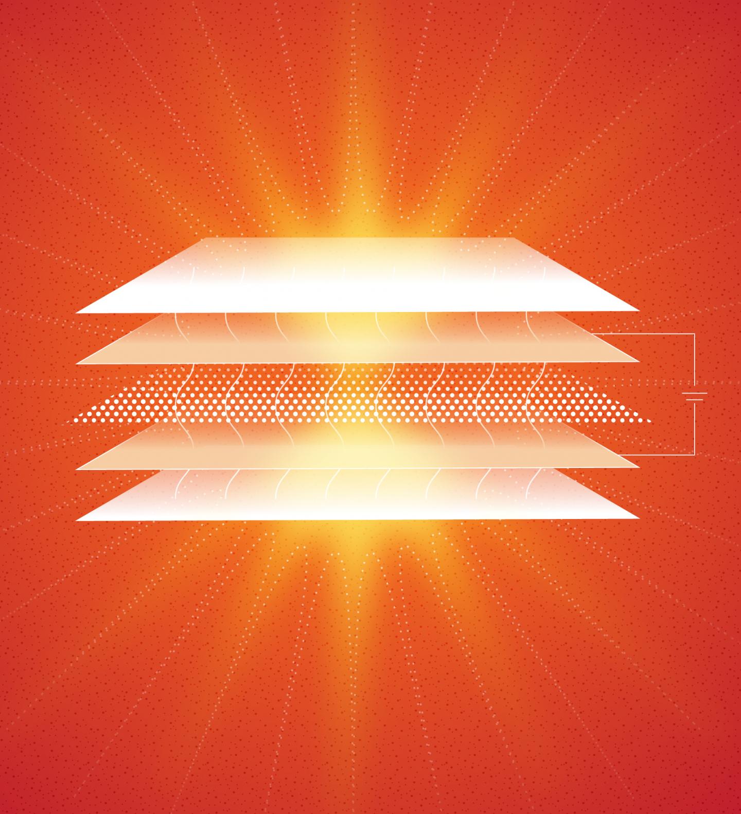 Half-Light- Half-Matter Quasiparticle Based LED