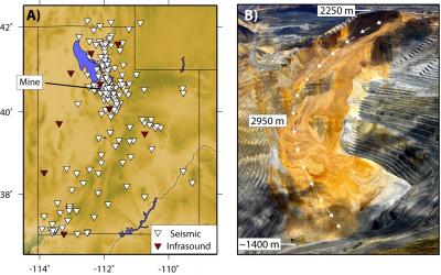 Seismic and Infrasound Image Plus Image of Landslide