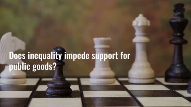 Too Much Inequality Impedes Support for Public Goods