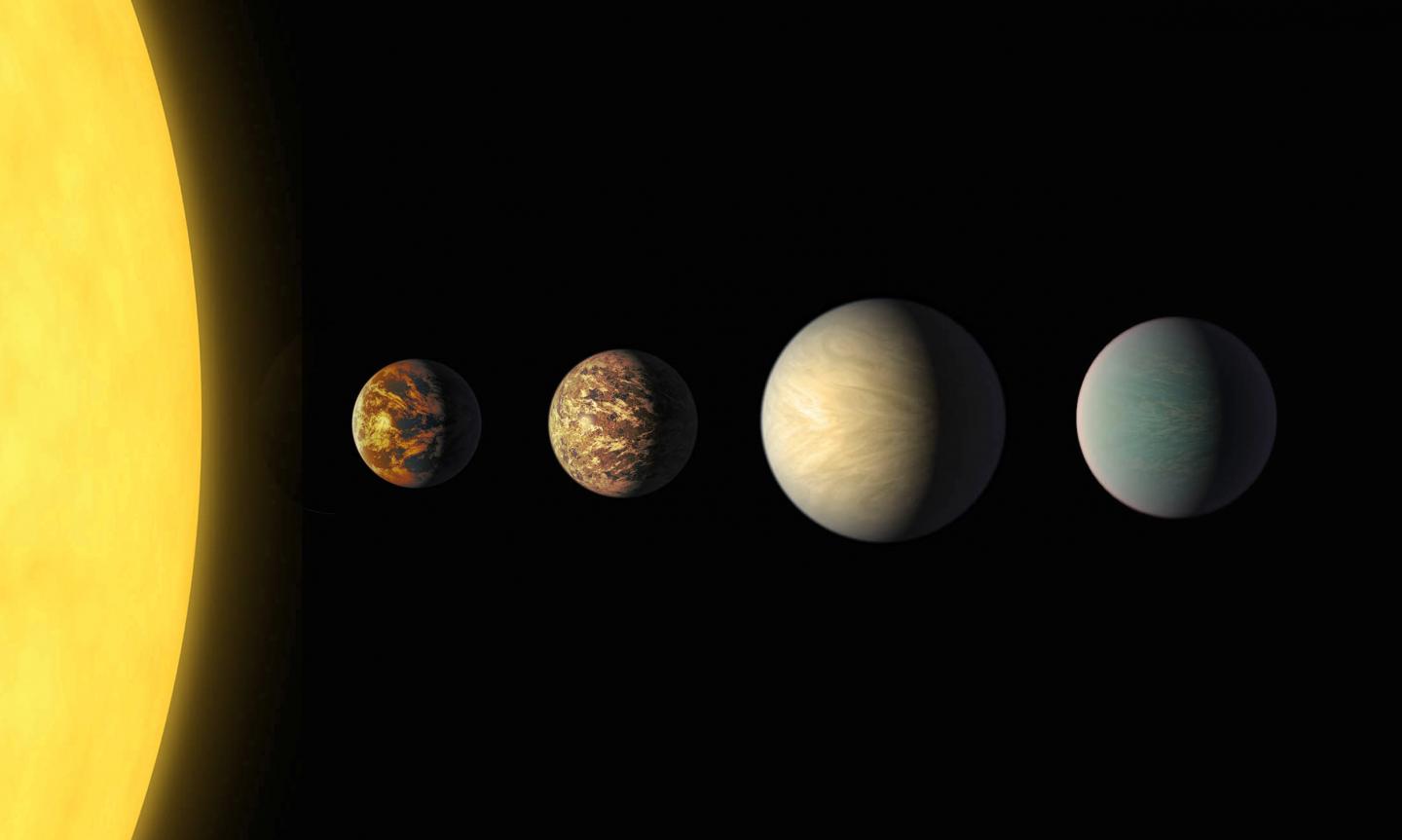 K2-187の惑星系の想像図
