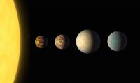 Artist's Impression of the Planets Orbiting K2-187