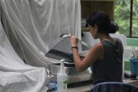 Juana Rivera-Ordonez in the Lab