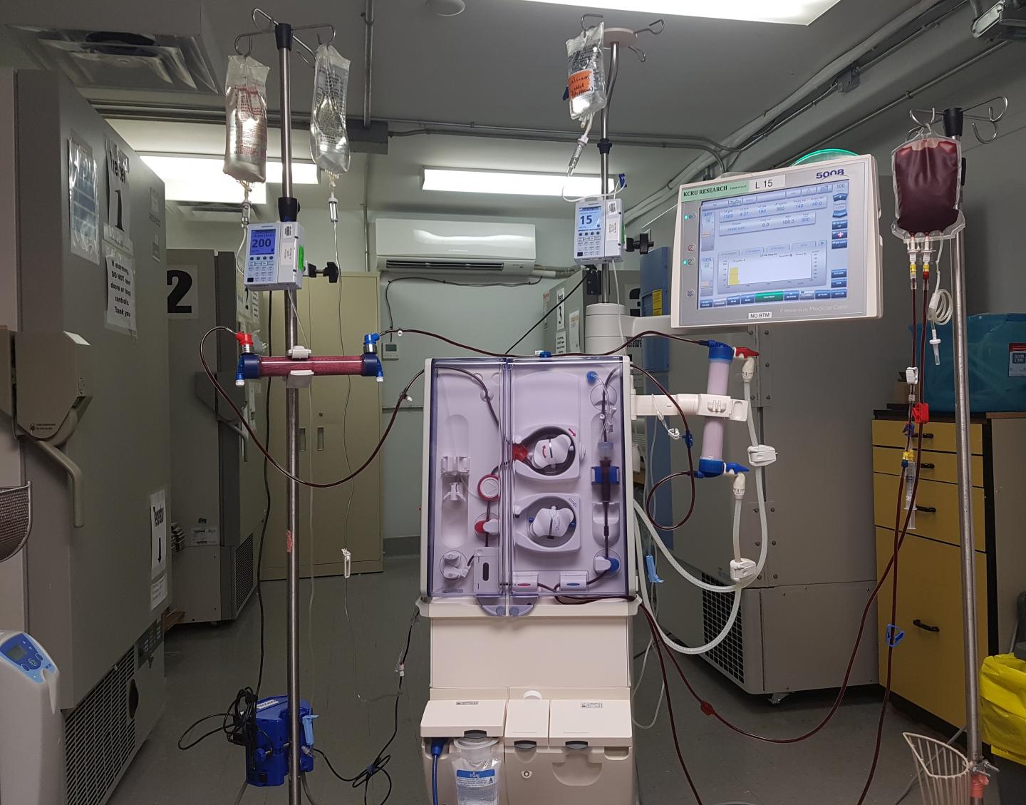 Modified dialysis device