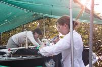 Water Sample Collection during Experiments