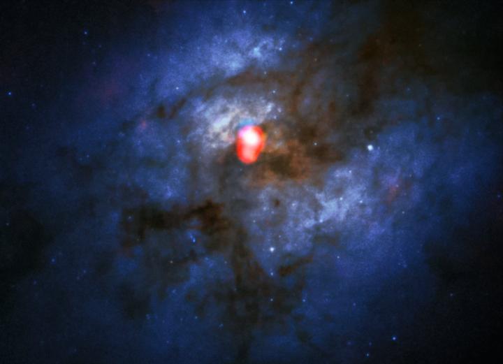 The Merging Galaxy System Arp 220 from ALMA and Hubble