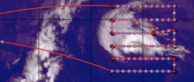 NASA's Lawnmower Pattern over Tropical Storm Nadine
