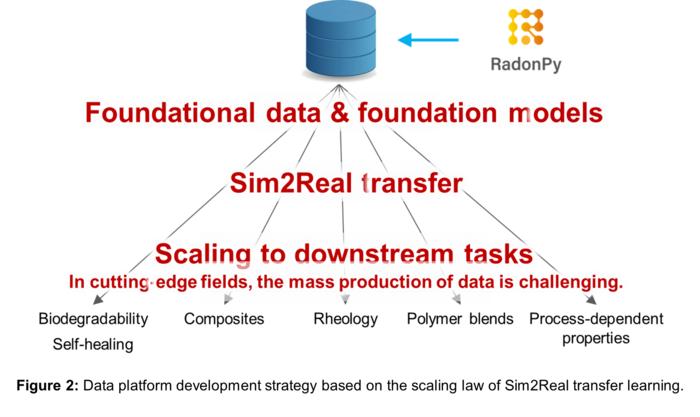 Data platform development strategy based on the scaling law of Sim2Real transfer learning