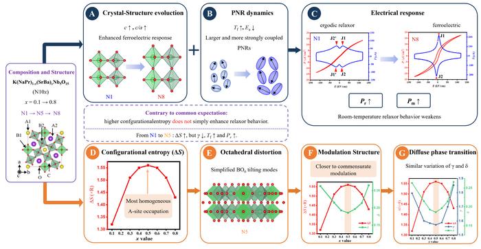 Effects of multiple factors on diffuse phase transition and relaxor-ferroelectric transition in high-entropy TTB ceramics