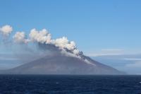 Mt Curry Erupting on Zavodovski Island
