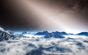 Exozodiacal dust (artist's illustration)